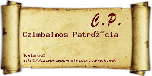 Czimbalmos Patrícia névjegykártya
